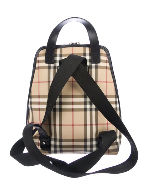 vintage nova check burberry handbag|Burberry nova check backpack.